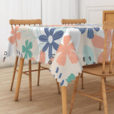 Lofaris Modern Colorful Floral Tablecloth for Vibrant Spring and Summer Dining Wedding or Party Decor